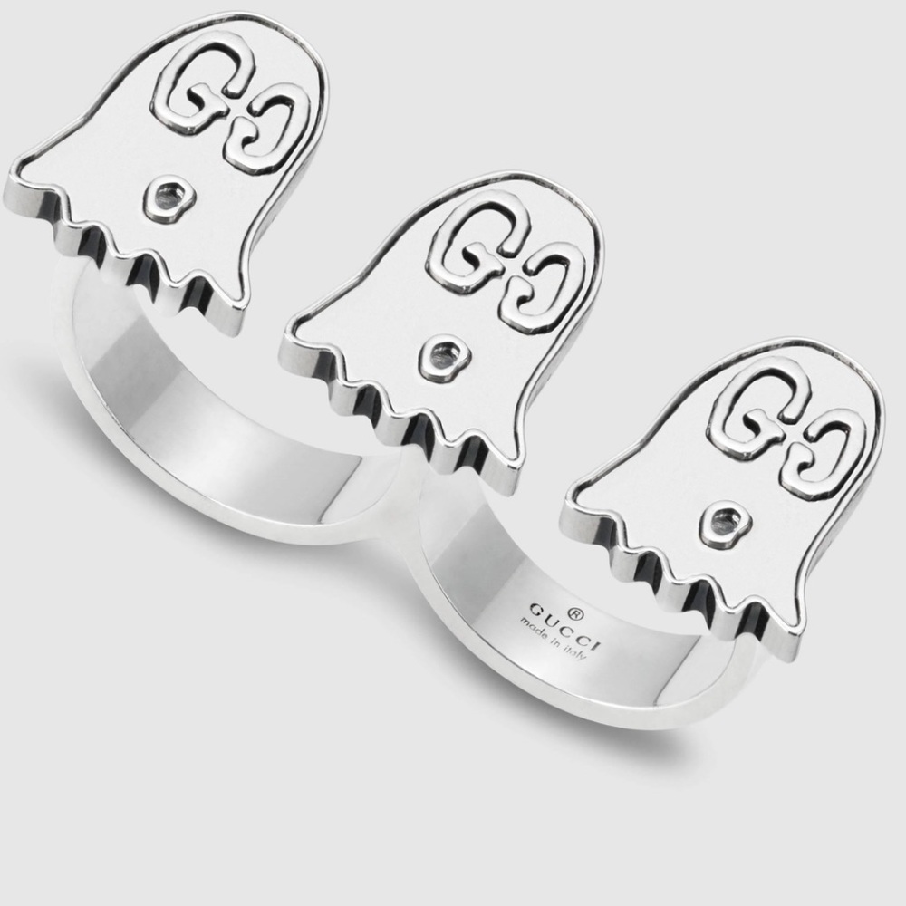 Gucci Double Finger Triple Ghost Ring size M